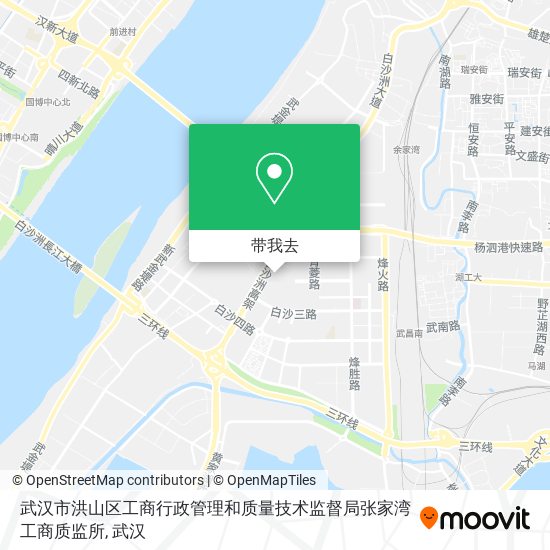 武汉市洪山区工商行政管理和质量技术监督局张家湾工商质监所地图