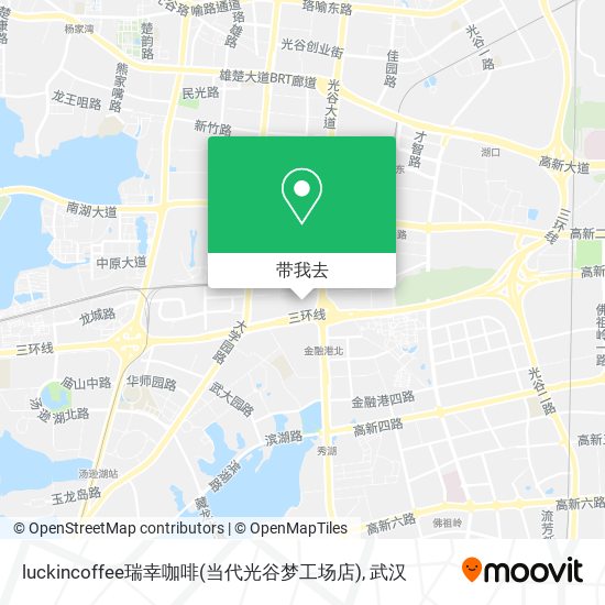 luckincoffee瑞幸咖啡(当代光谷梦工场店)地图