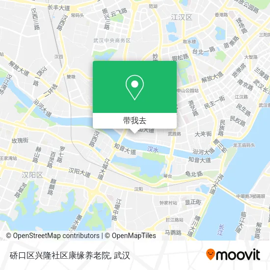硚口区兴隆社区康缘养老院地图