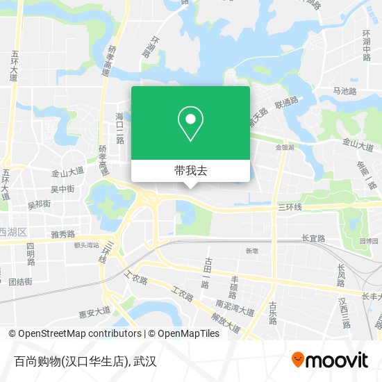 百尚购物(汉口华生店)地图