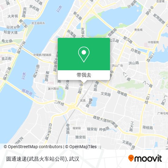 圆通速递(武昌火车站公司)地图