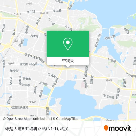 雄楚大道BRT珞狮路站(N1-1)地图