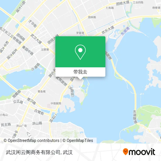 武汉闲云阁商务有限公司地图