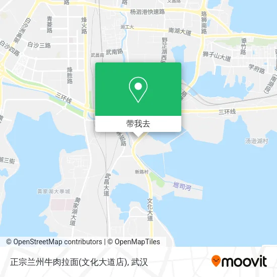 正宗兰州牛肉拉面(文化大道店)地图