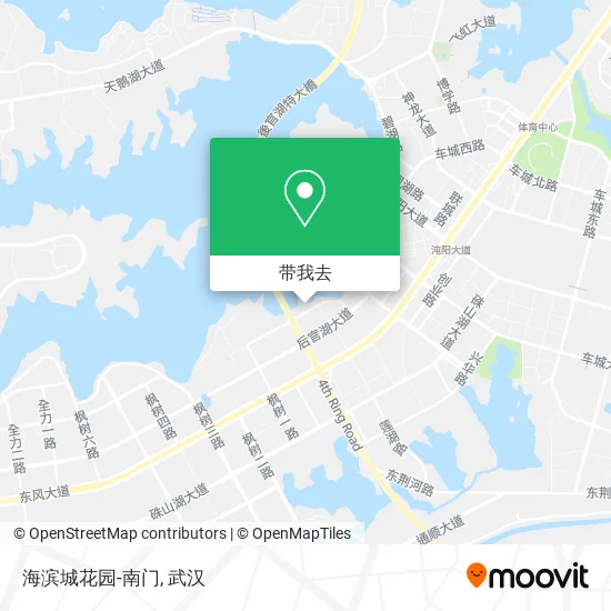 海滨城花园-南门地图