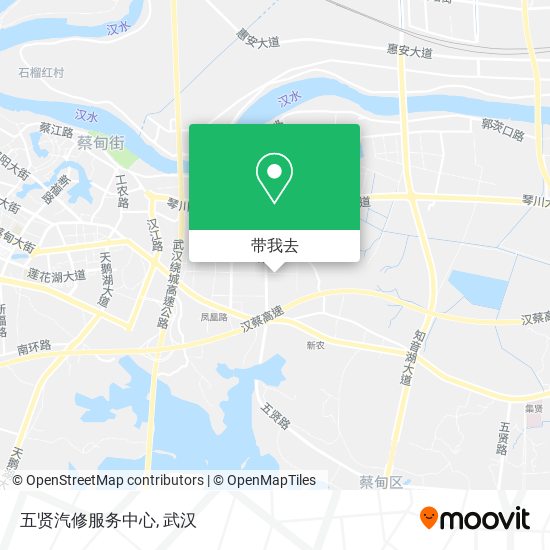 五贤汽修服务中心地图