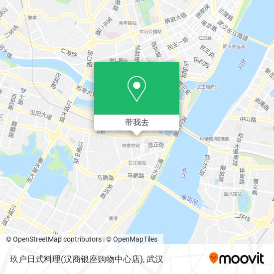 玖户日式料理(汉商银座购物中心店)地图