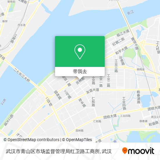 武汉市青山区市场监督管理局红卫路工商所地图