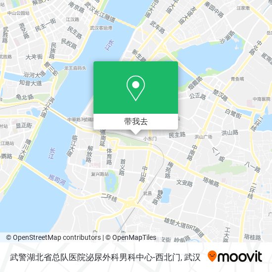 武警湖北省总队医院泌尿外科男科中心-西北门地图