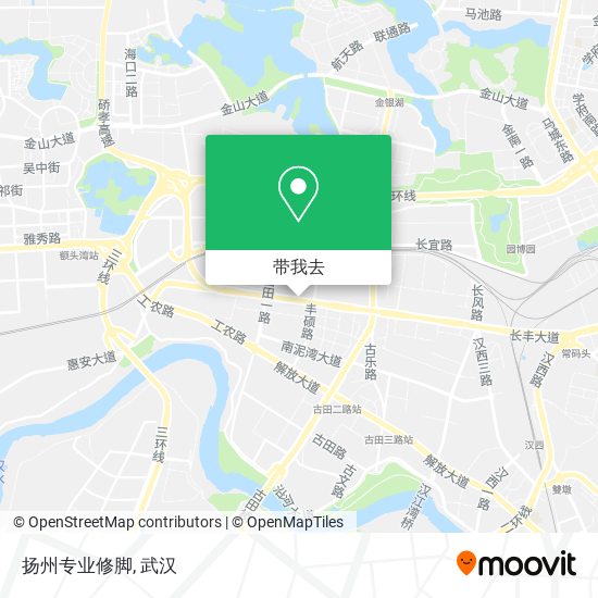 扬州专业修脚地图