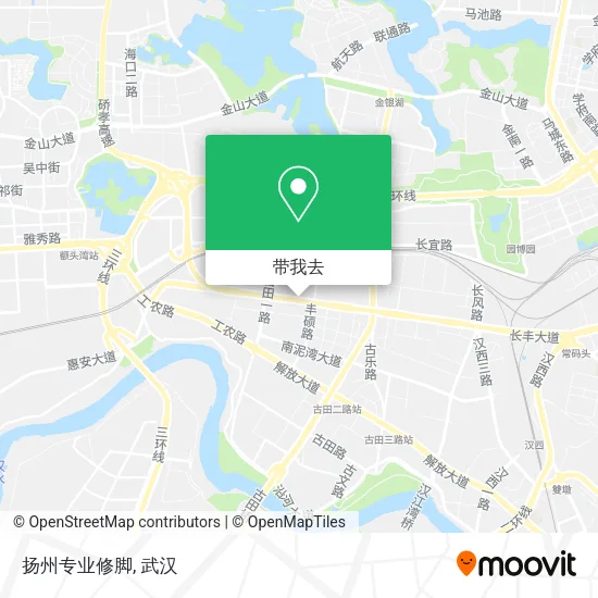 扬州专业修脚地图