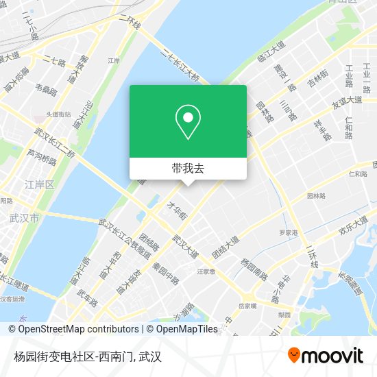 杨园街变电社区-西南门地图