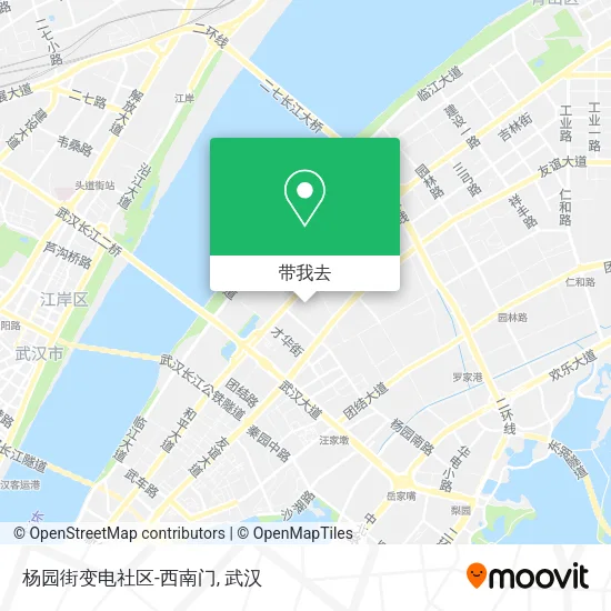 杨园街变电社区-西南门地图