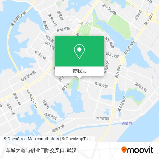 车城大道与创业四路交叉口地图