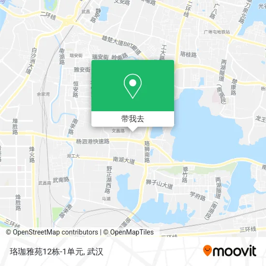 珞珈雅苑12栋-1单元地图