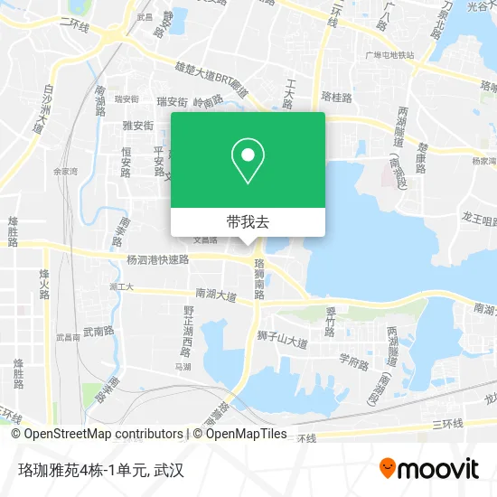 珞珈雅苑4栋-1单元地图