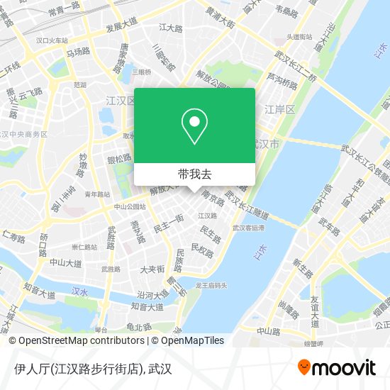 伊人厅(江汉路步行街店)地图