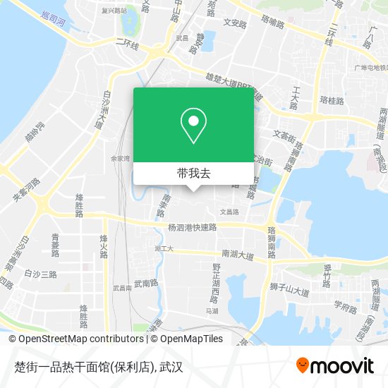 楚街一品热干面馆(保利店)地图