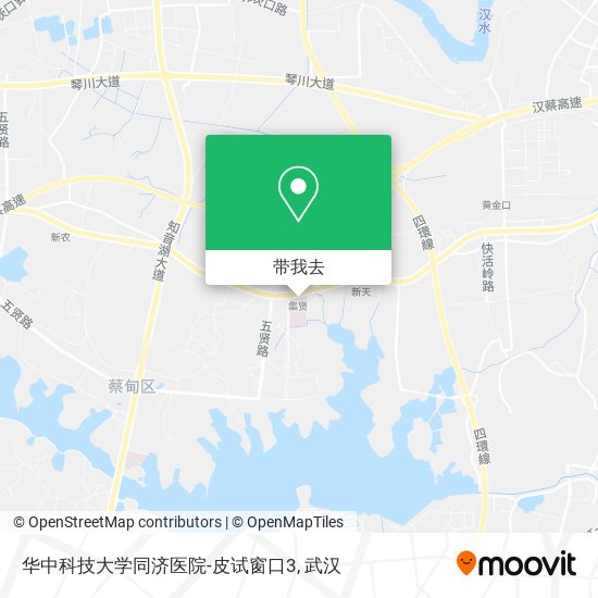华中科技大学同济医院-皮试窗口3地图