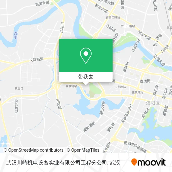 武汉川崎机电设备实业有限公司工程分公司地图