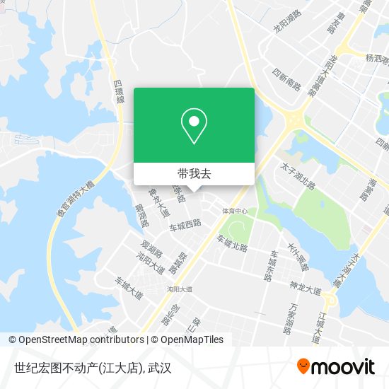 世纪宏图不动产(江大店)地图