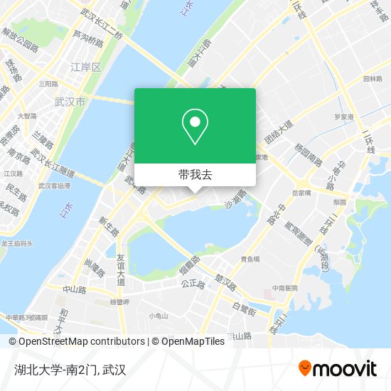 湖北大学-南2门地图