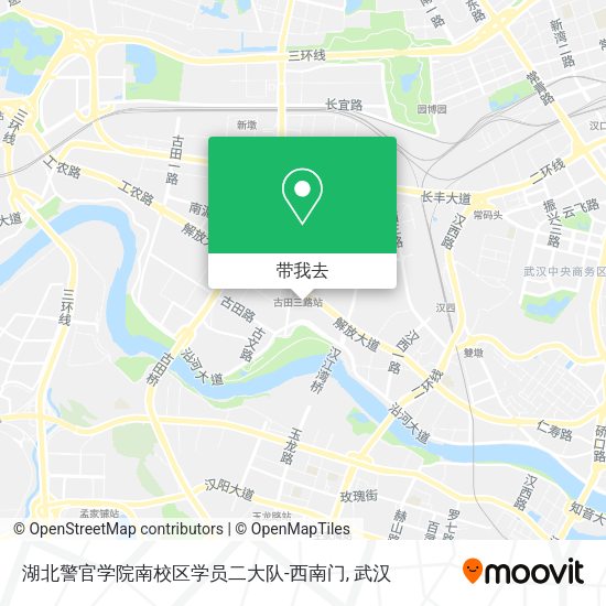 湖北警官学院南校区学员二大队-西南门地图