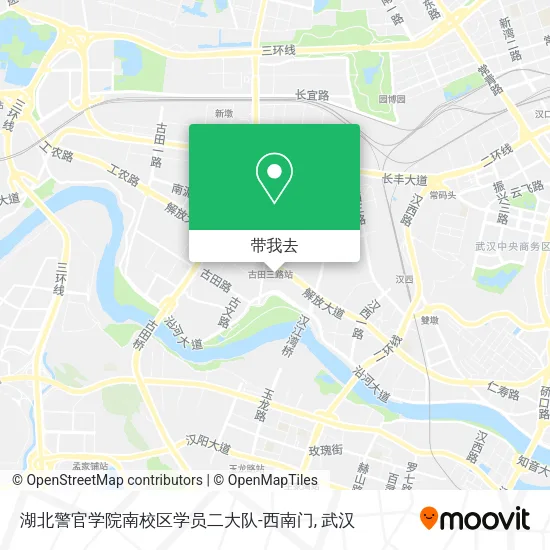 湖北警官学院南校区学员二大队-西南门地图