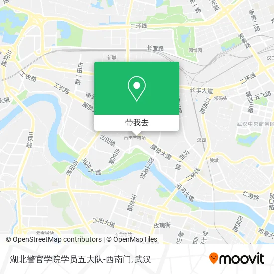 湖北警官学院学员五大队-西南门地图