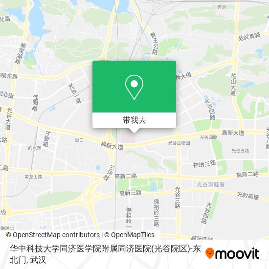 华中科技大学同济医学院附属同济医院(光谷院区)-东北门地图