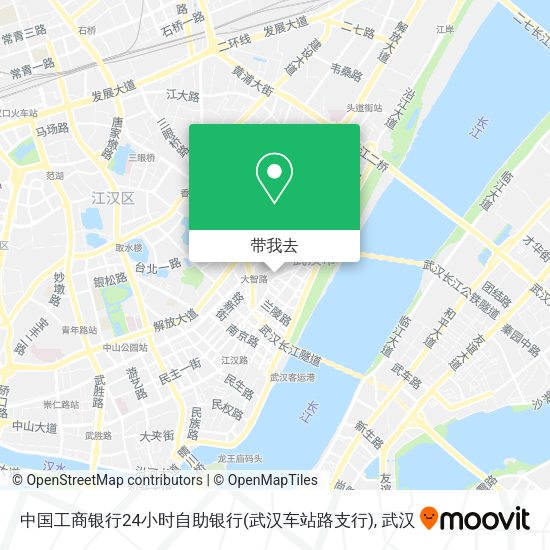 中国工商银行24小时自助银行(武汉车站路支行)地图