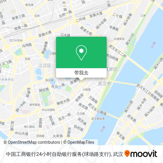 中国工商银行24小时自助银行服务(球场路支行)地图