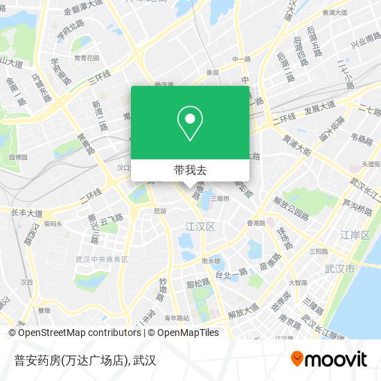 普安药房(万达广场店)地图