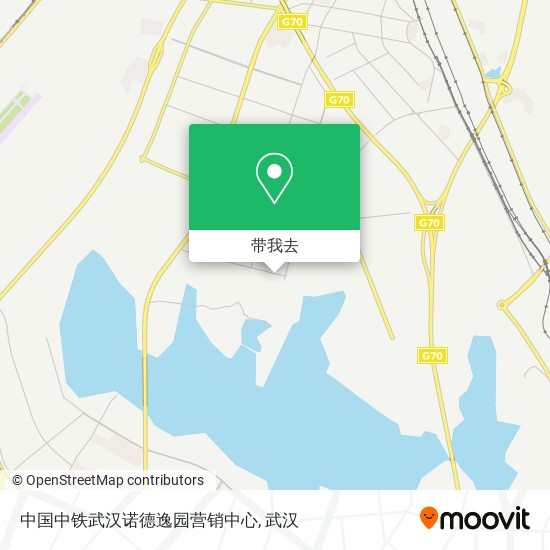 中国中铁武汉诺德逸园营销中心地图
