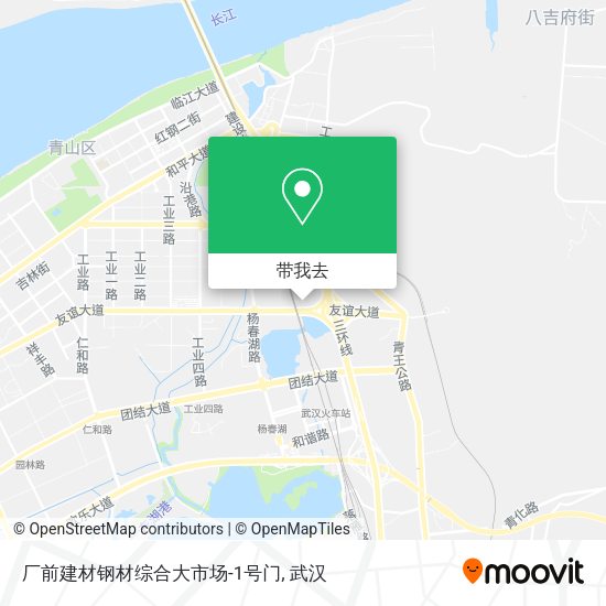 厂前建材钢材综合大市场-1号门地图