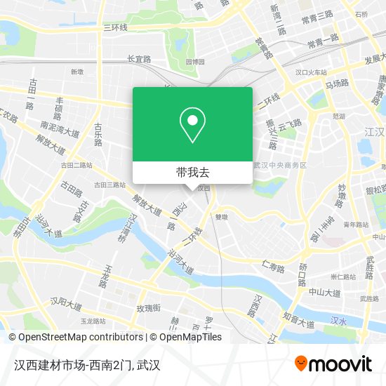 汉西建材市场-西南2门地图
