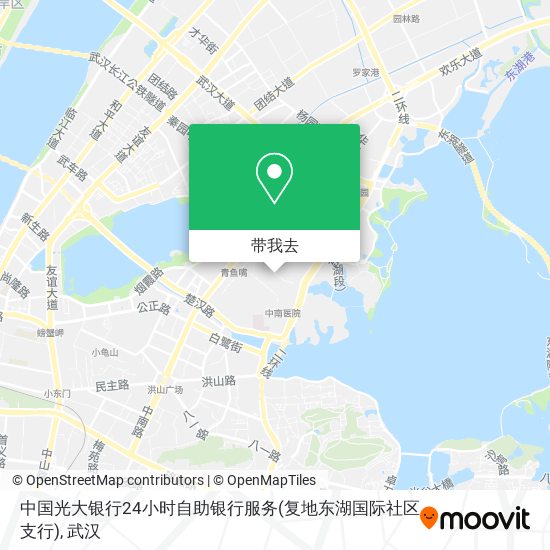 中国光大银行24小时自助银行服务(复地东湖国际社区支行)地图