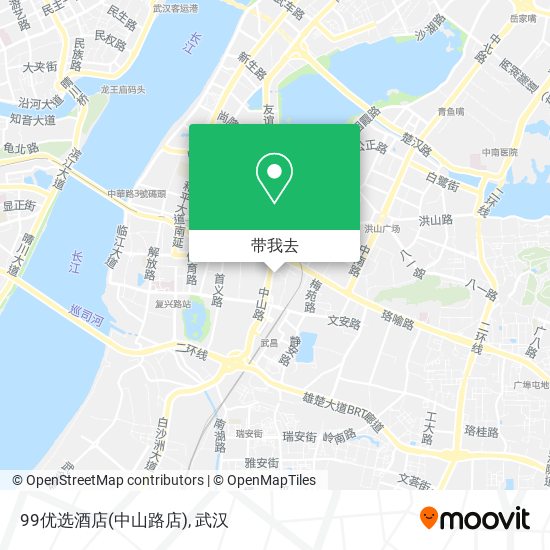 99优选酒店(中山路店)地图