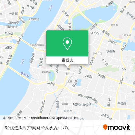 99优选酒店(中南财经大学店)地图