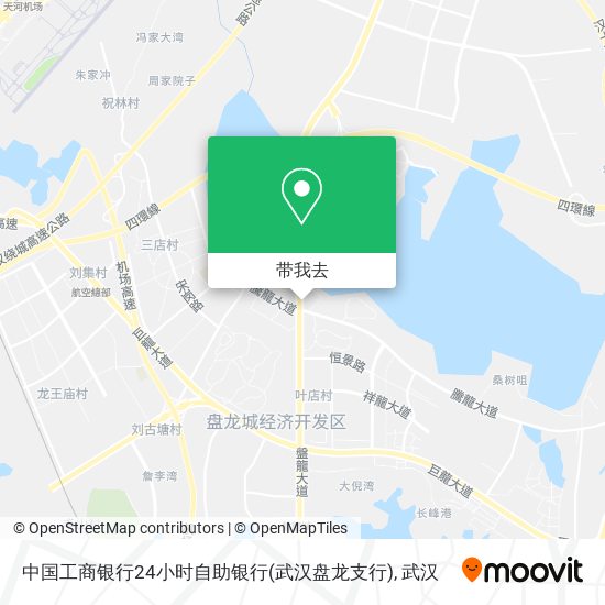 中国工商银行24小时自助银行(武汉盘龙支行)地图