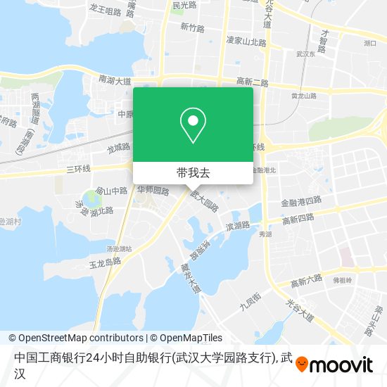 中国工商银行24小时自助银行(武汉大学园路支行)地图