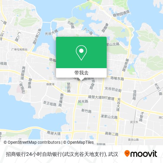 招商银行24小时自助银行(武汉光谷天地支行)地图