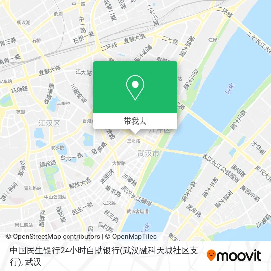 中国民生银行24小时自助银行(武汉融科天城社区支行)地图