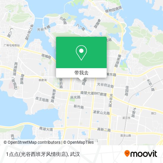 1点点(光谷西班牙风情街店)地图