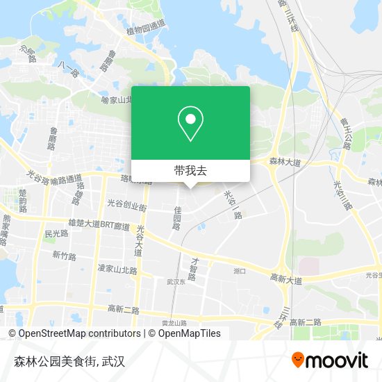 森林公园美食街地图