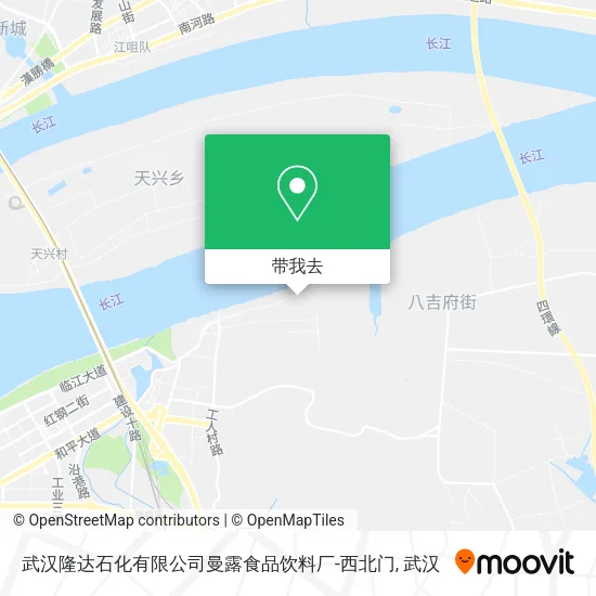 武汉隆达石化有限公司曼露食品饮料厂-西北门地图