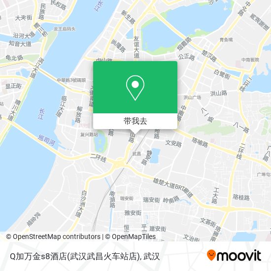 Q加万金s8酒店(武汉武昌火车站店)地图