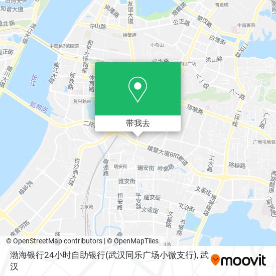 渤海银行24小时自助银行(武汉同乐广场小微支行)地图