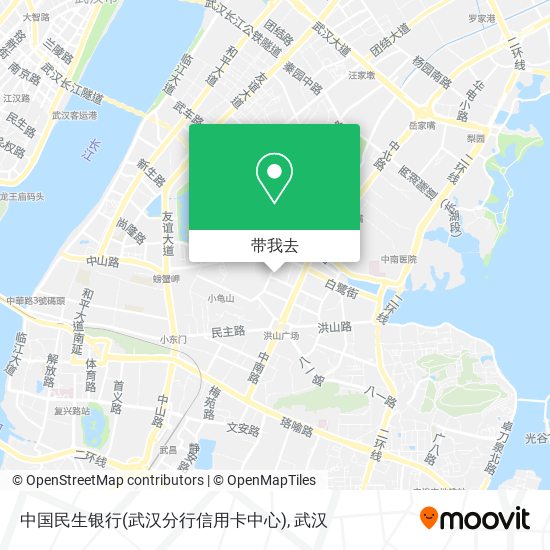中国民生银行(武汉分行信用卡中心)地图