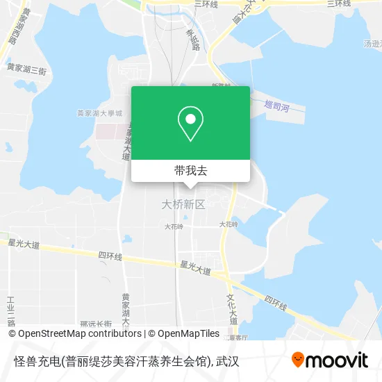 怪兽充电(普丽缇莎美容汗蒸养生会馆)地图